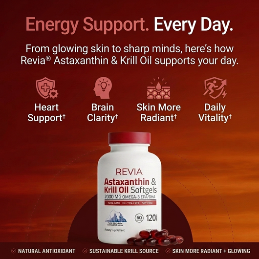 Revia Astaxanthin & Krill Oil Softgels